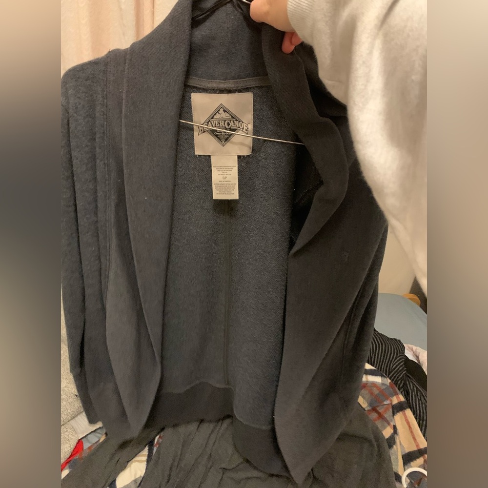 Beaver canoe cardigan